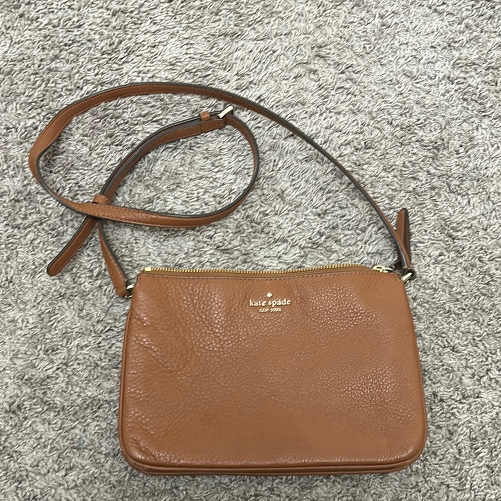 Kate Spade Brown Crossbody Bag with Adjustable Strap